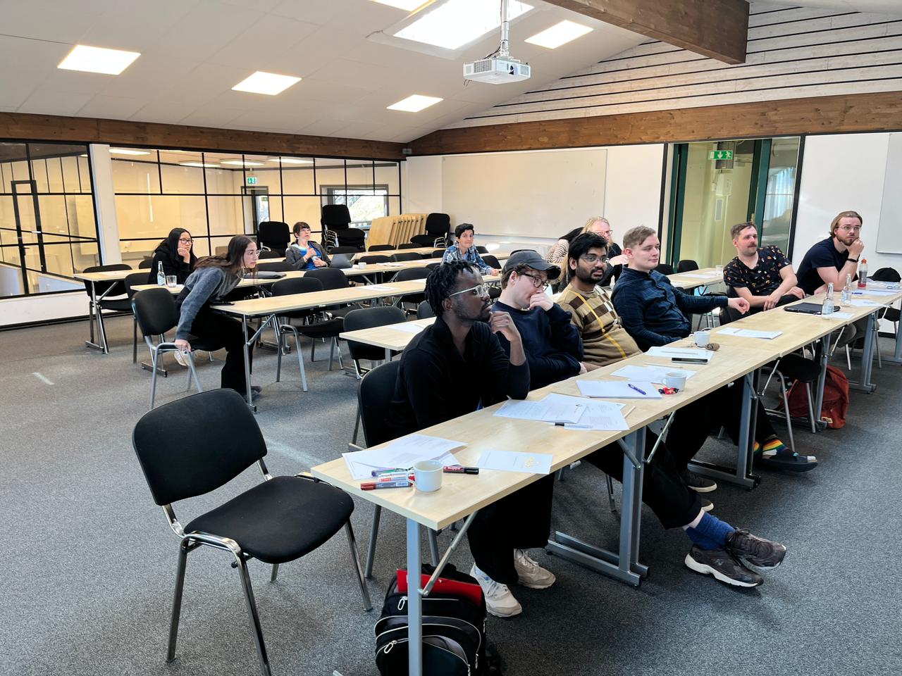 The crowd during a talk